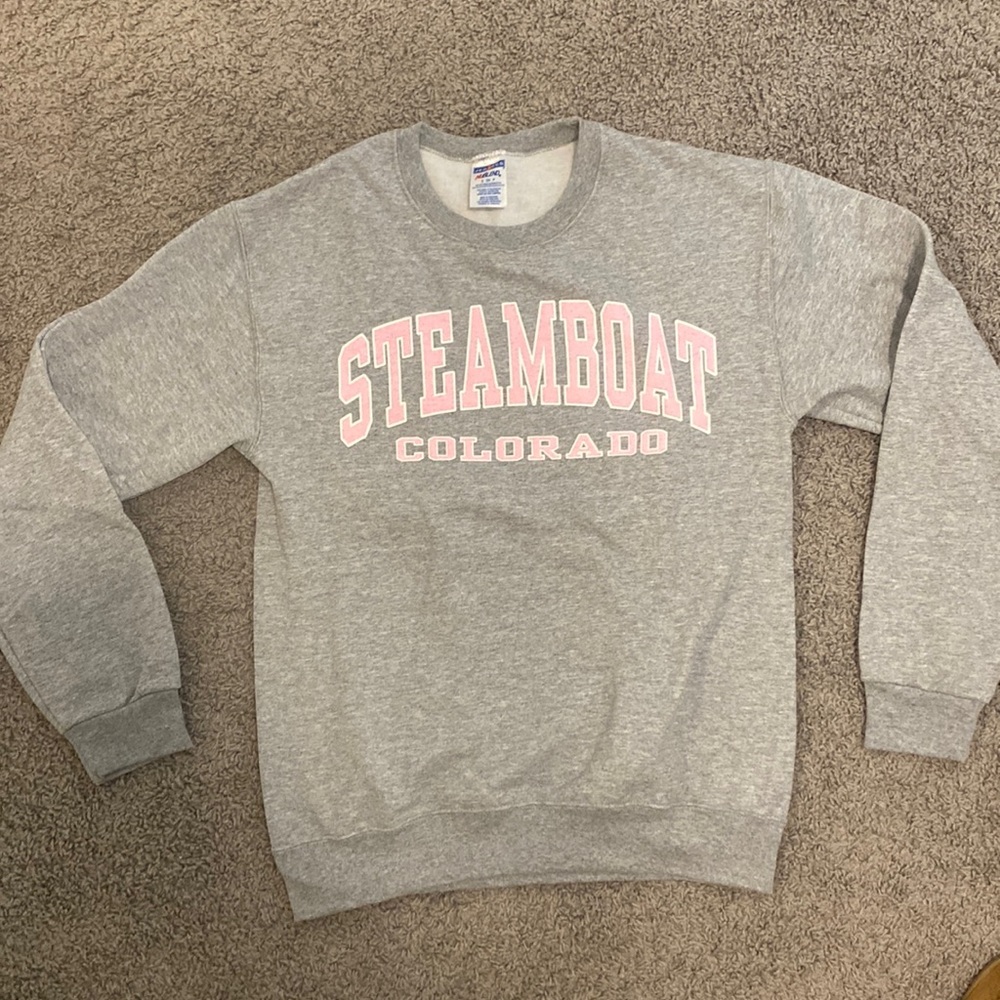 Steamboat Crewneck Grey Sweatshirt